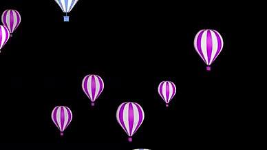 带通道的气球漂浮视频的预览图